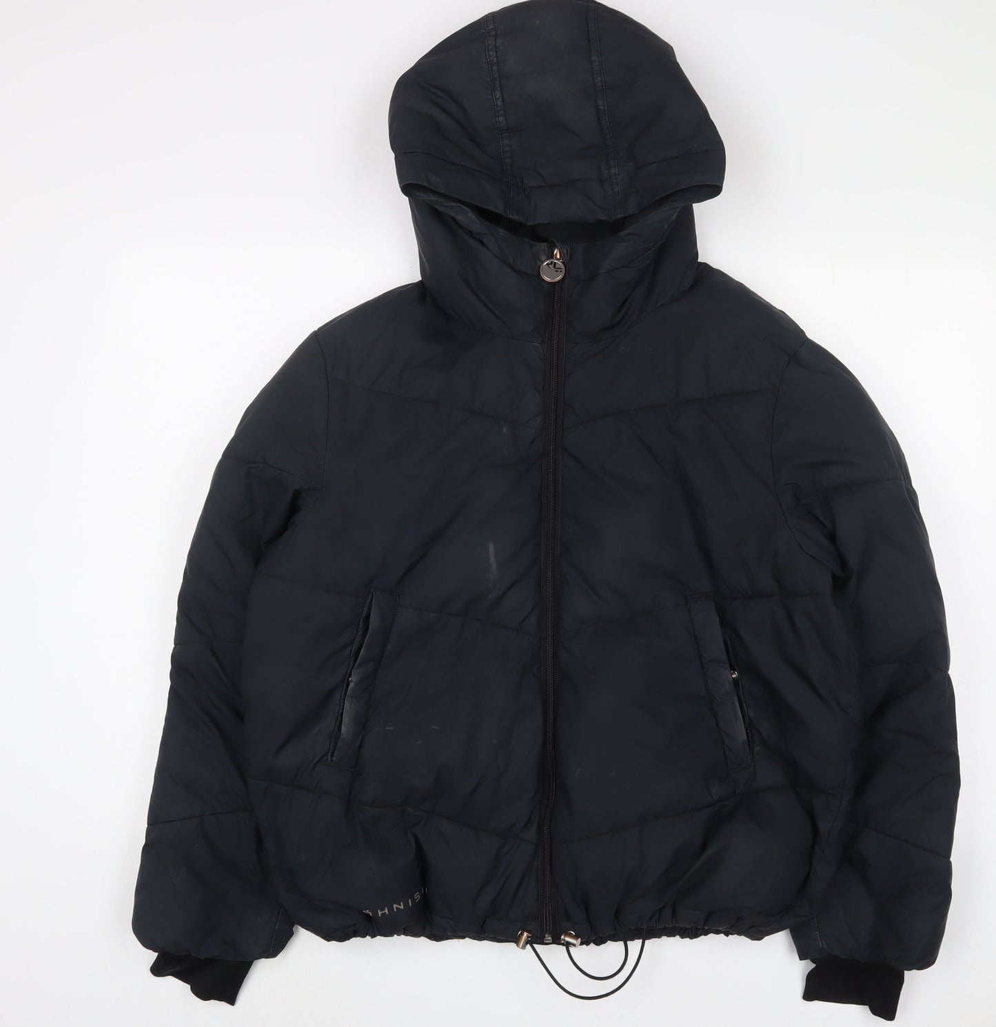 Rohnisch Womens Black Puffer Jacket Coat Size L Zip