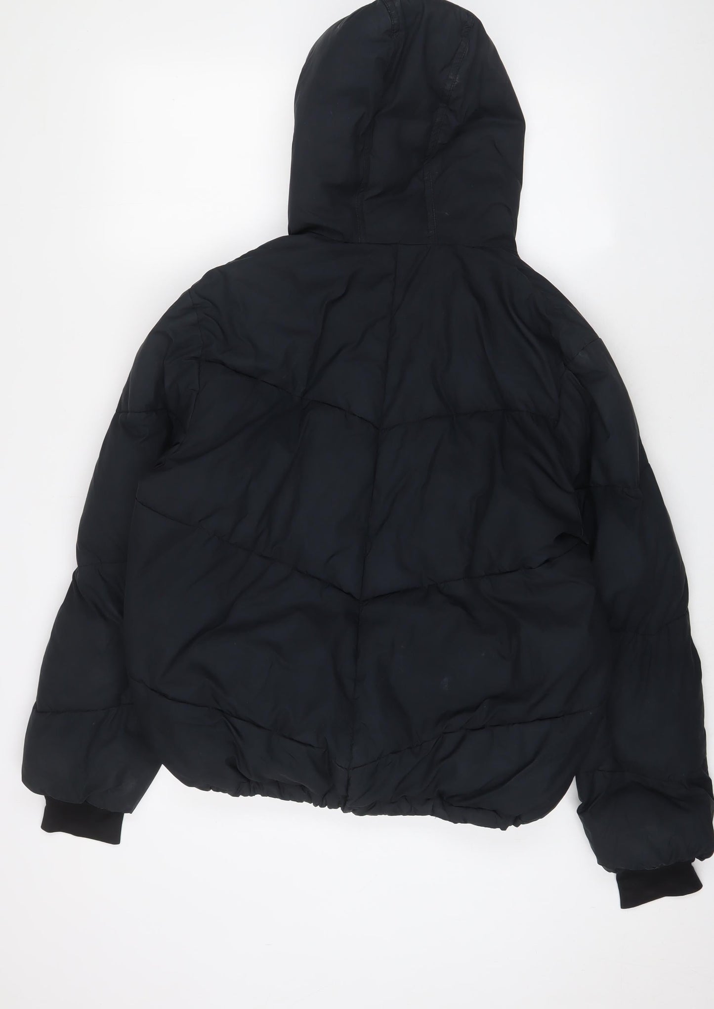 Rohnisch Womens Black Puffer Jacket Coat Size L Zip