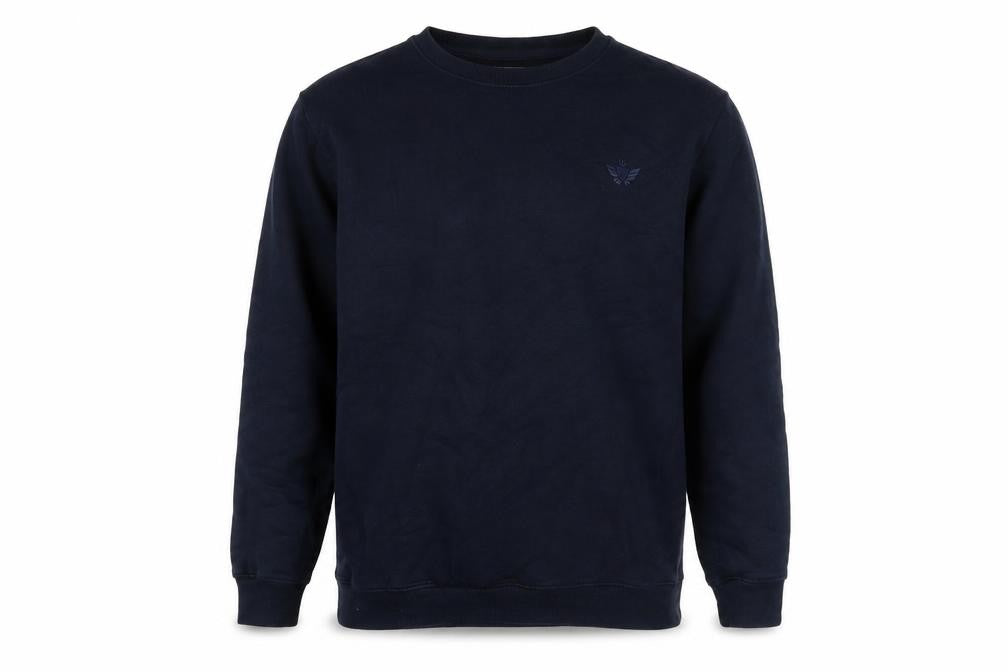 Kandor Mens Blue Cotton Pullover Sweatshirt Size XL