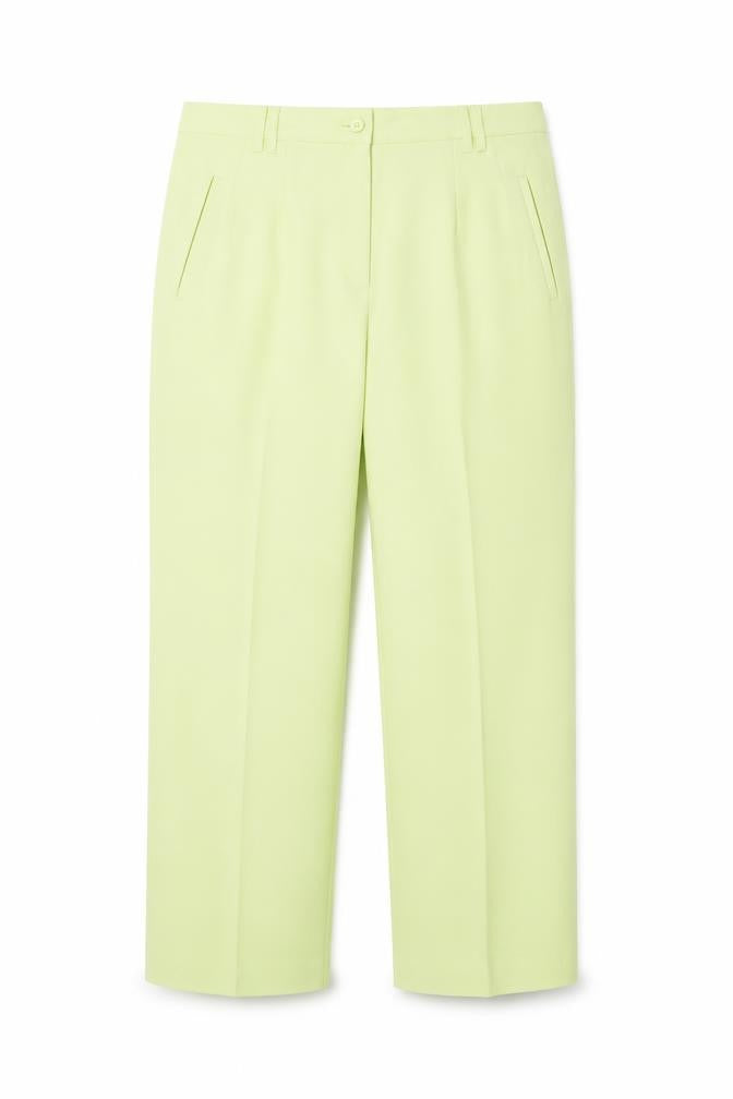 Marcona Womens Green Polyester Trousers Size 18 L28 in Regular Zip