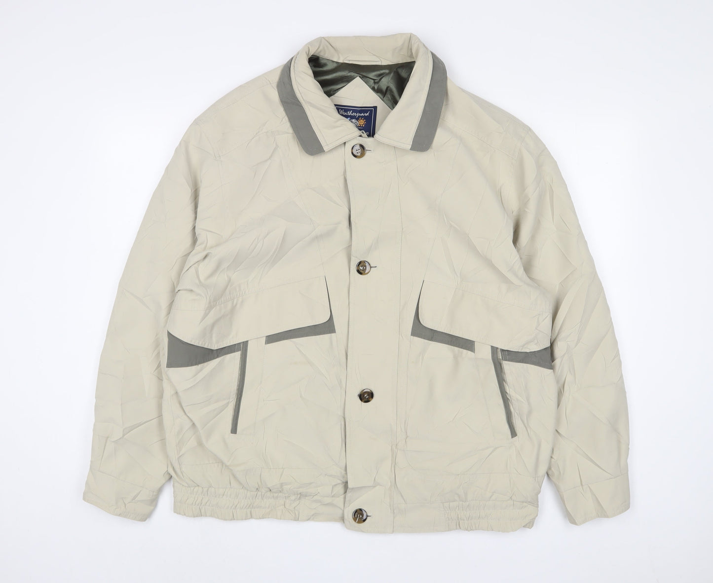 Weatherproof Mens Beige Jacket Size L Zip