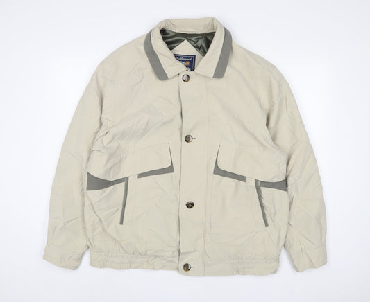 Weatherproof Mens Beige Jacket Size L Zip