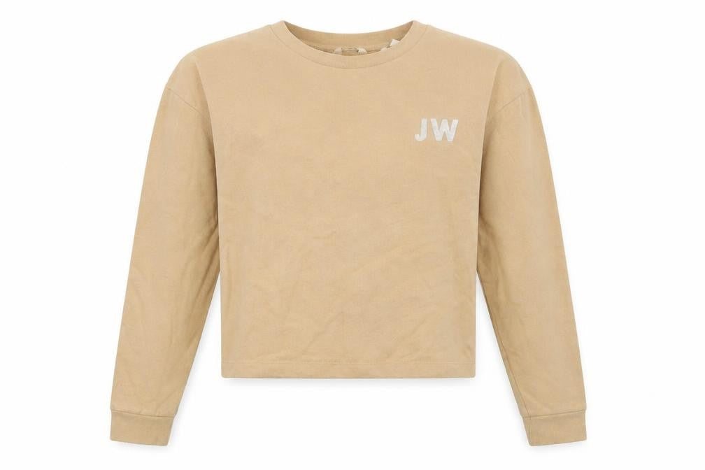 Jack Wills Womens Beige Cotton Pullover Sweatshirt Size 8 Pullover - Logo