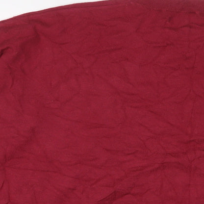 Replay Womens Purple Round Neck Viscose Pullover Jumper Size M