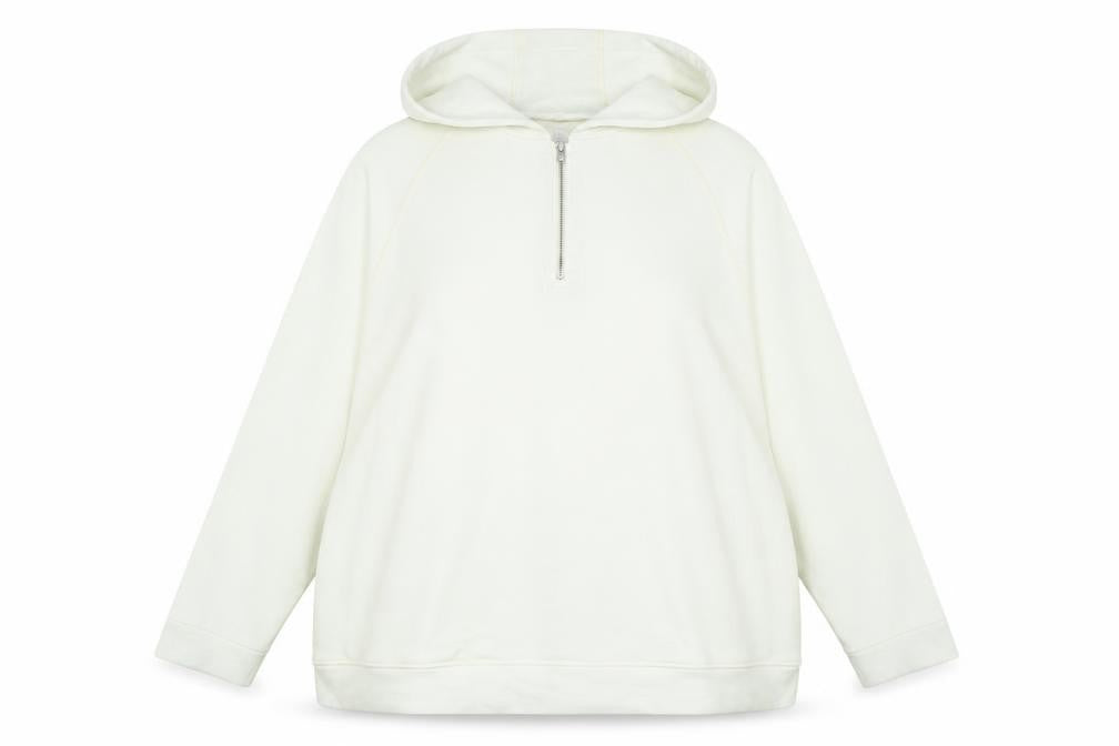 kin Womens Ivory Polyester Pullover Hoodie Size XL - Logo
