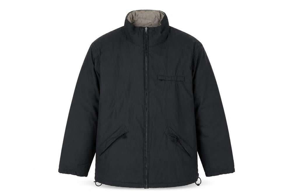 Chaps Mens Black Jacket Coat Size 36 Zip - Logo