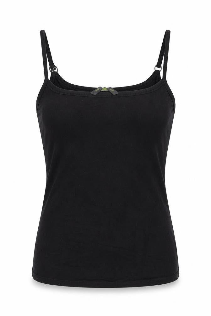Blooming Marvellous Womens Black Cotton Basic Tank Size M Scoop Neck - Logo