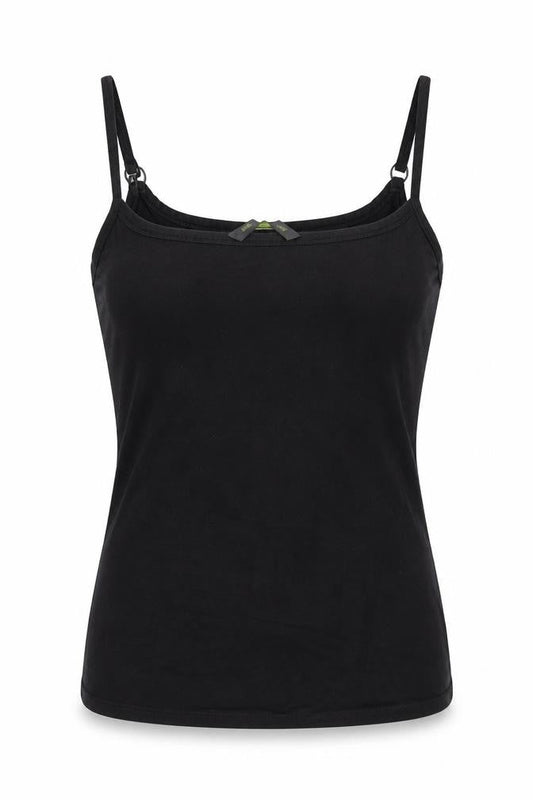 Blooming Marvellous Womens Black Cotton Basic Tank Size M Scoop Neck - Logo