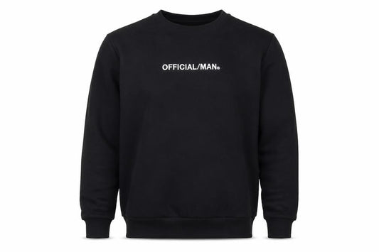 boohooMAN Mens Black Polyester Pullover Sweatshirt Size M - Official Man