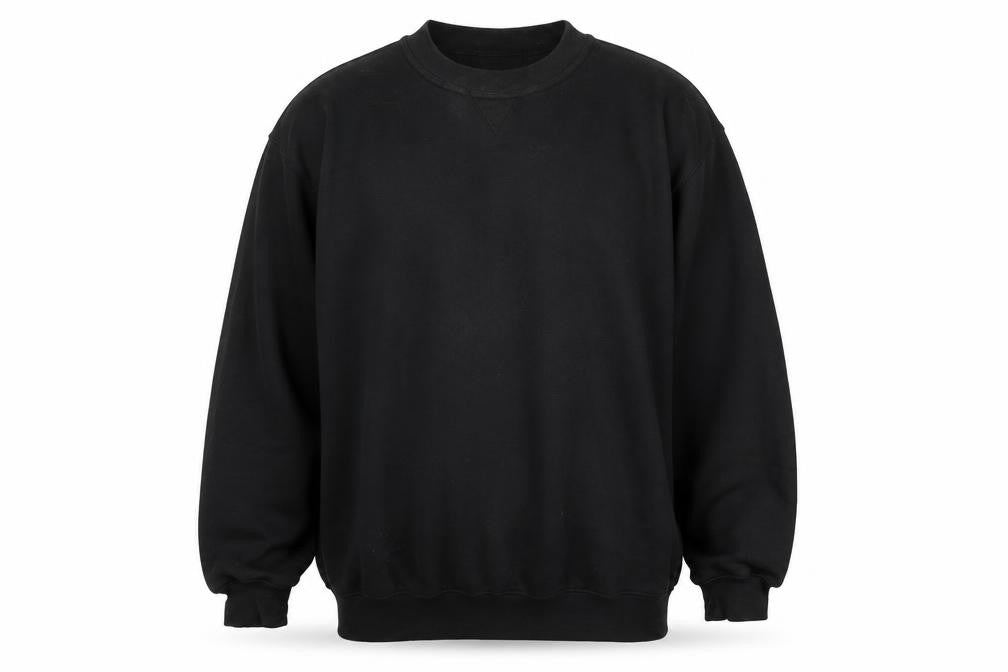 Zantos Mens Black Polyester Henley Sweatshirt Size M - Logo