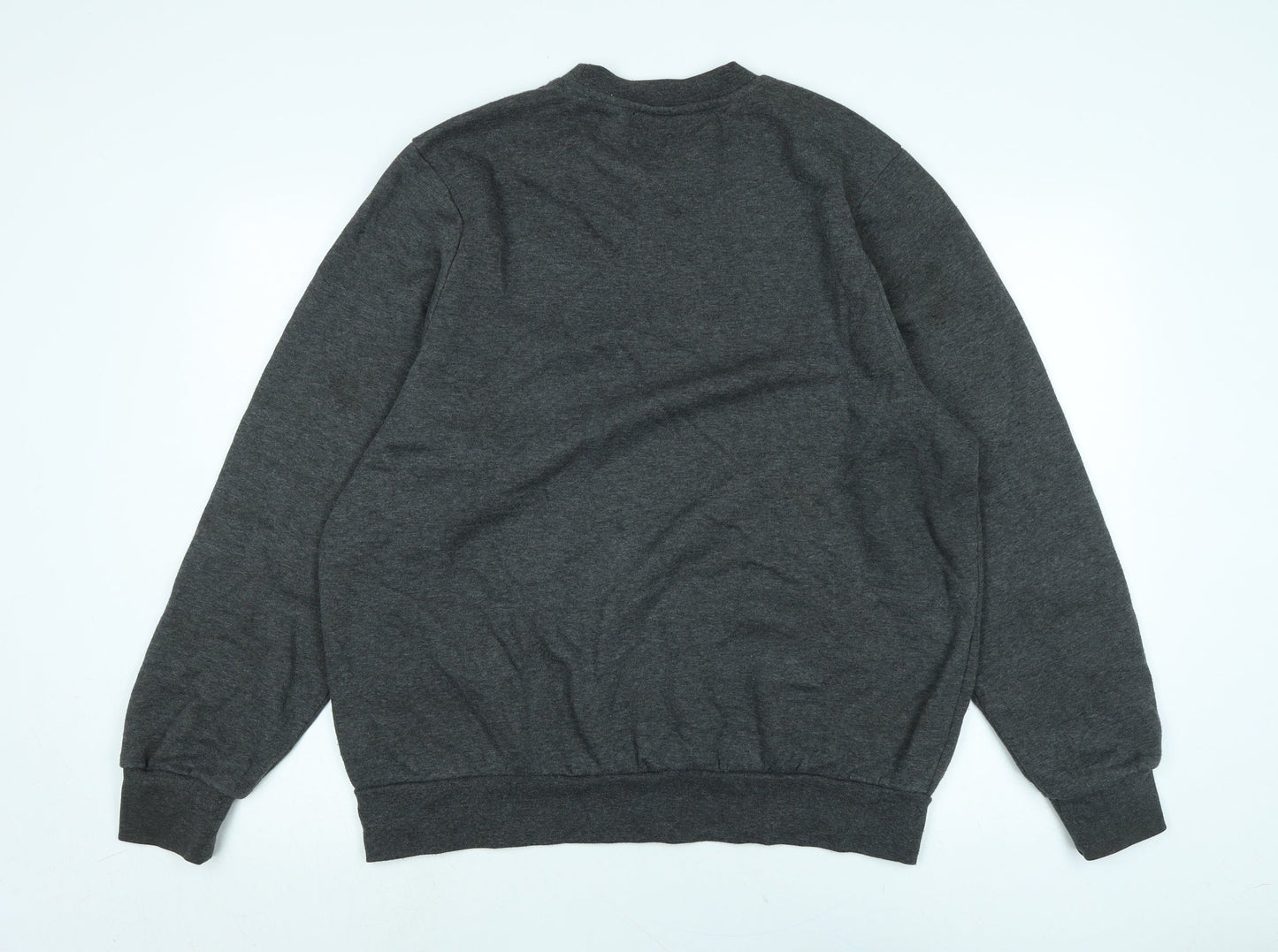 Slazenger Mens Grey Polyester Pullover Sweatshirt Size L - Logo