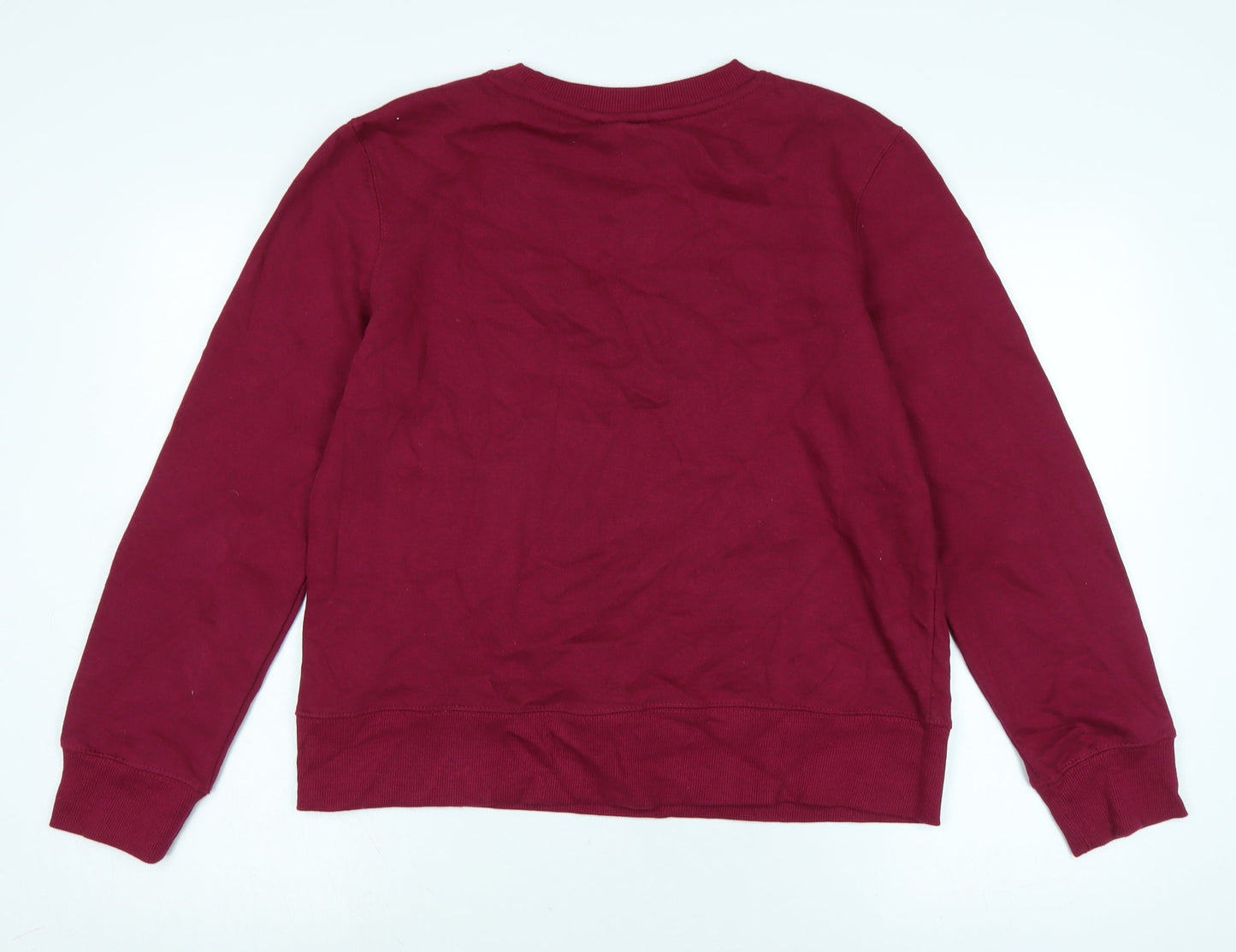 Zara Womens Purple Polyester Pullover Sweatshirt Size L - Logo