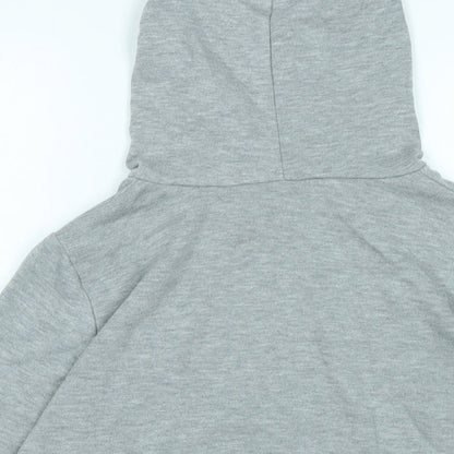Preloved Disney Womens Grey Polyester Pullover Hoodie Size S - NOT TODAY - Label