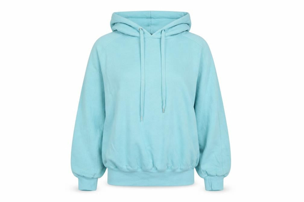 Berkshire Womens Blue Polyester Pullover Hoodie Size S - Logo