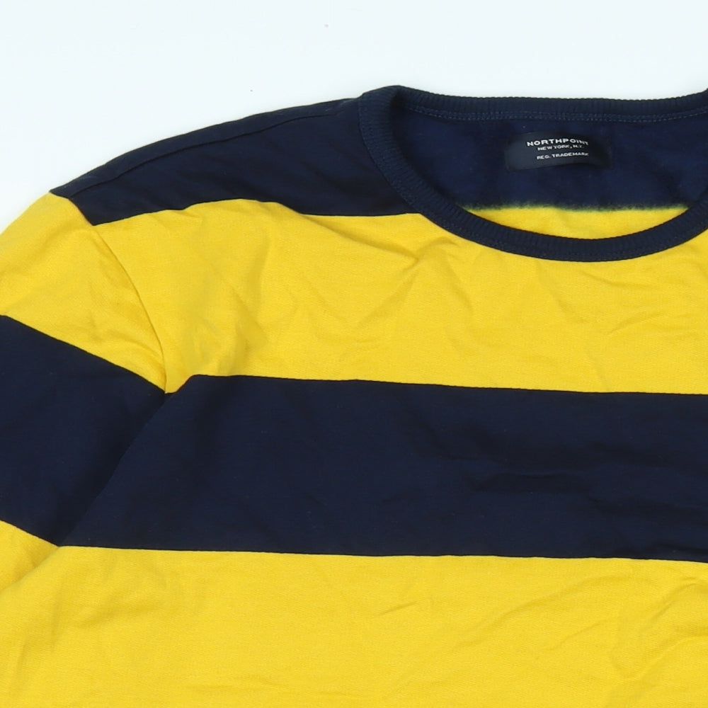 Northpoint Mens Blue Polyester Pullover Sweatshirt Size L - Logo