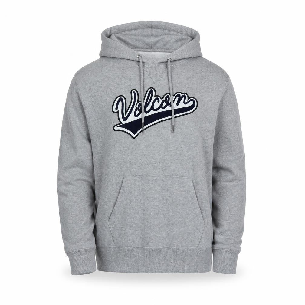 Vulcan Mens Grey Cotton Pullover Hoodie Size M - Logo