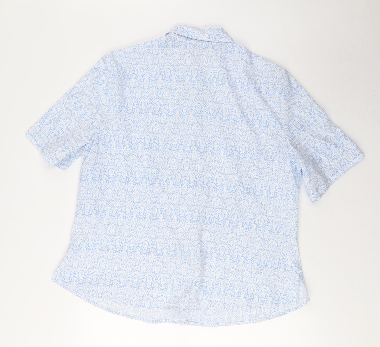 Honor Millburn Women's Blue Floral Button-Up Shirt