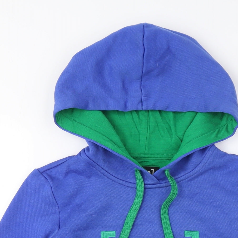 Super.natural Unisex Blue Pullover Hoodie, M, Casual