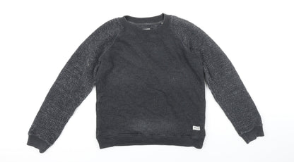 Jack Wills Womens Grey Polyester Blend Pullover Sweatshirt Size 10