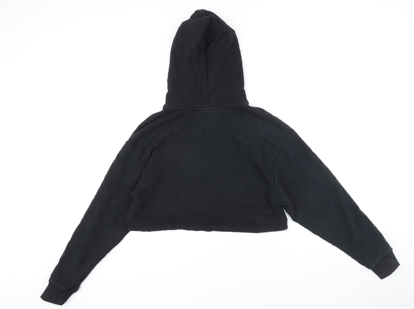 Couture Womens Black Polyester Pullover Hoodie Size M