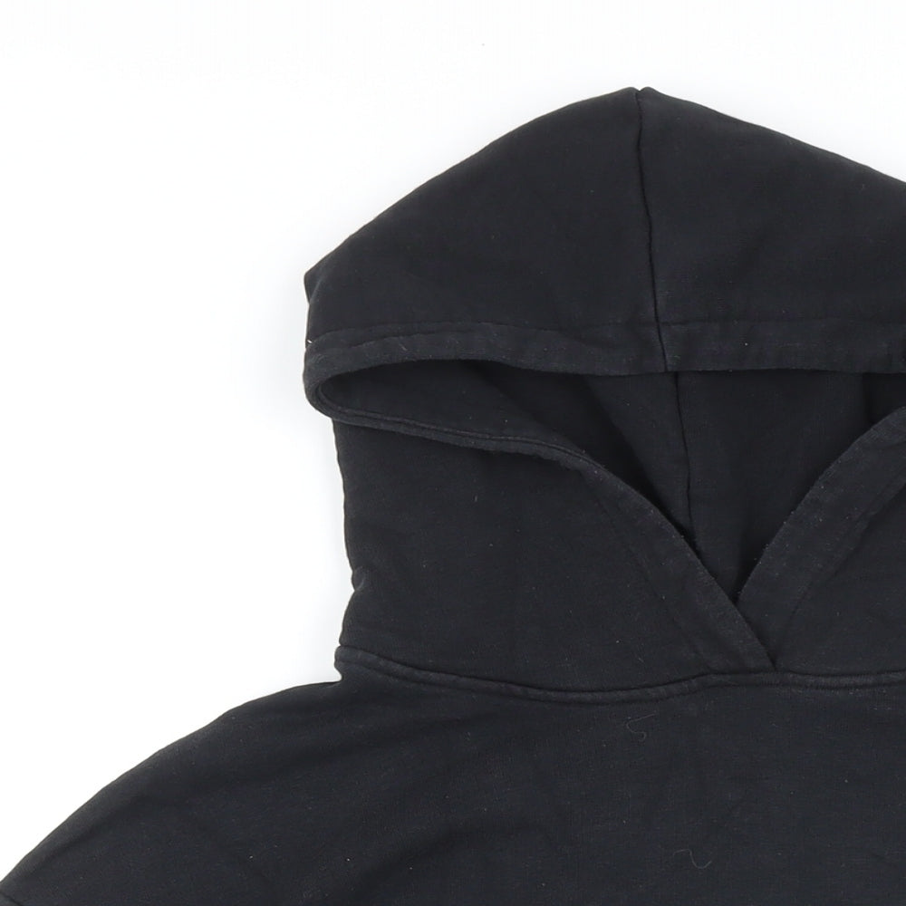 Couture Womens Black Polyester Pullover Hoodie Size M