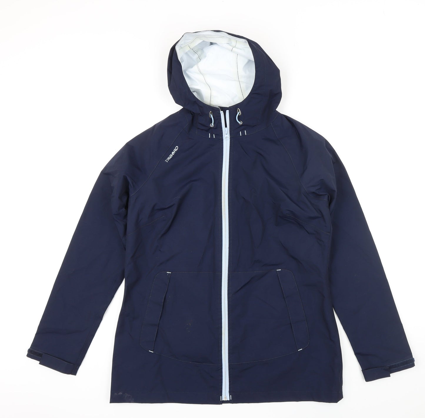Tribord Womens Blue Rain Coat Jacket Size M Zip