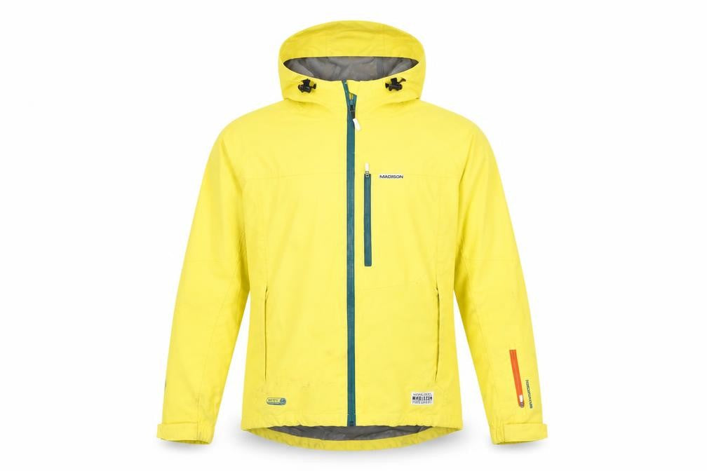 Madison Mens Yellow Rain Coat Jacket Size S Zip