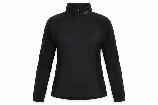 Ziener Womens Black Polyester Basic Casual Size 8 Mock Neck Zip