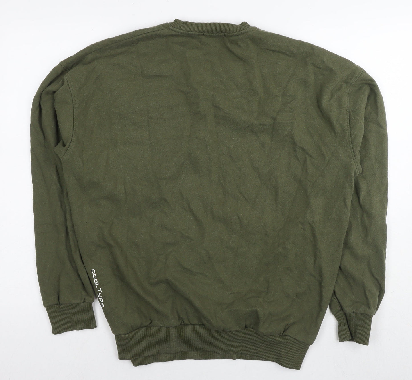 Cool Type Womens Green Cotton Pullover Sweatshirt Size L Pullover