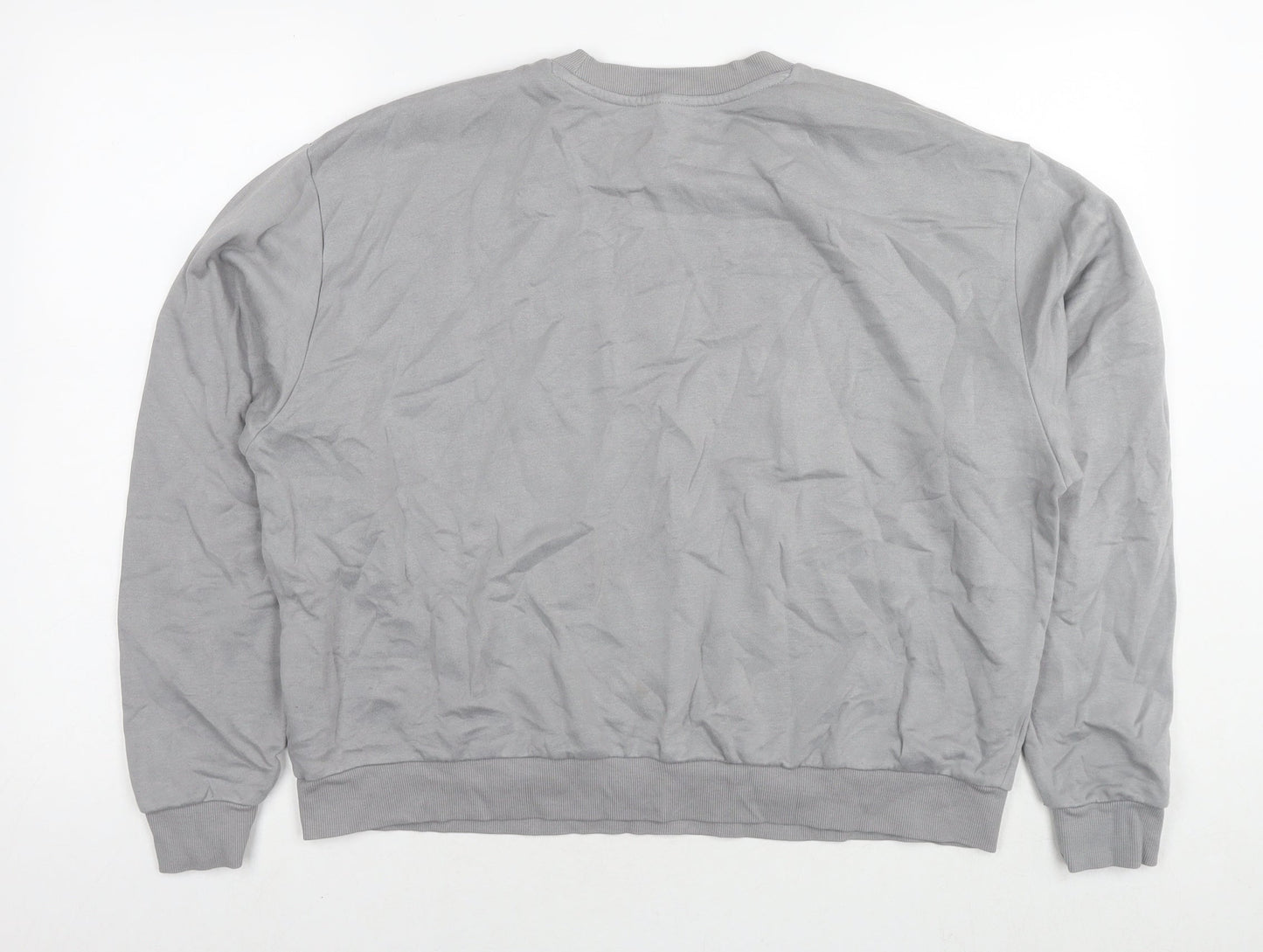 H&M Womens Grey Cotton Pullover Sweatshirt Size 8 Pullover - 72