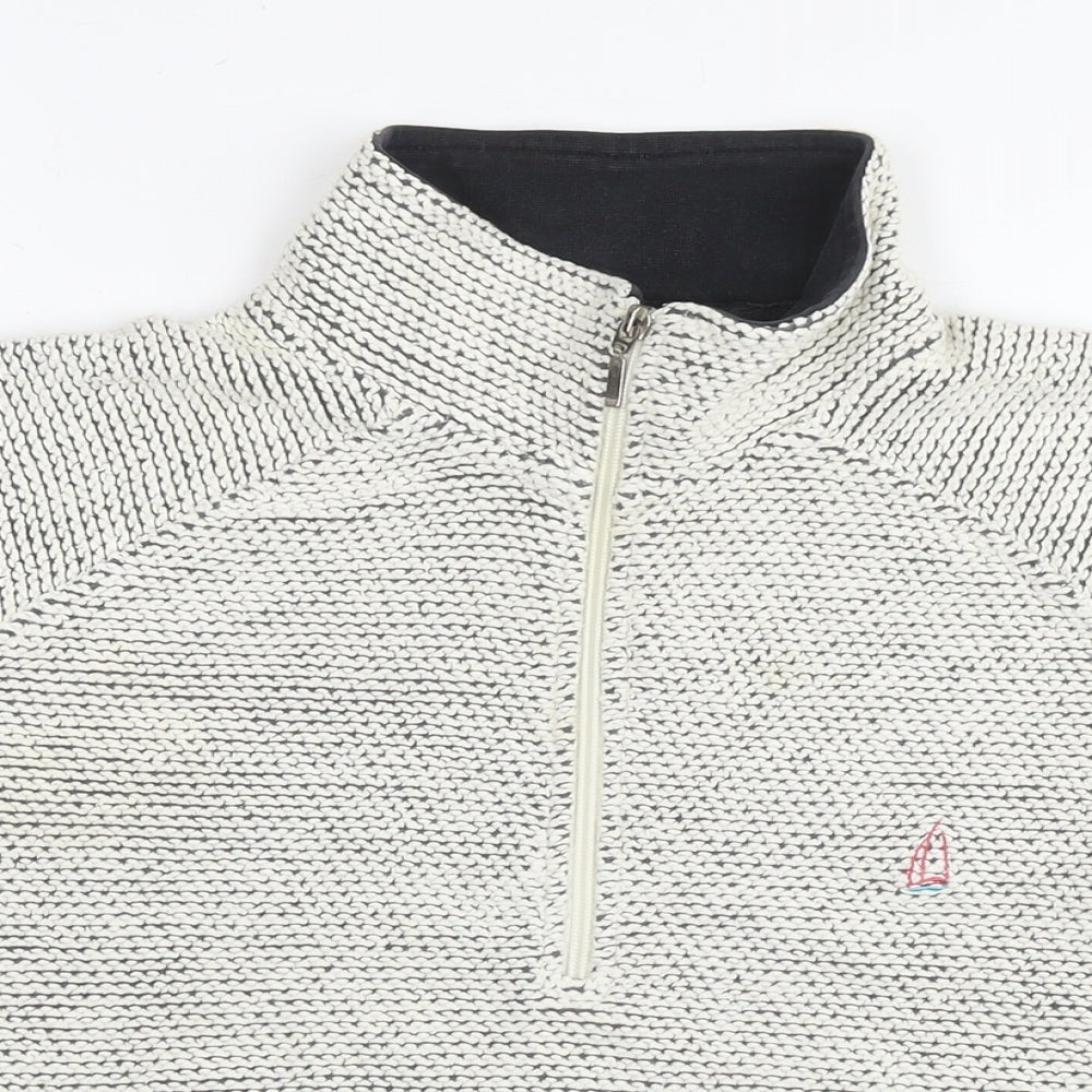 Dock Bay Womens White Cotton Pullover Sweatshirt Size 16 Pullover