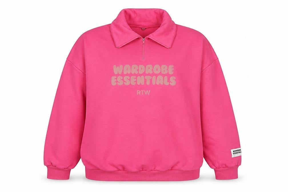 Boohoo Womens Pink Cotton Pullover Sweatshirt Size XL Pullover - Wardrobe Essentials