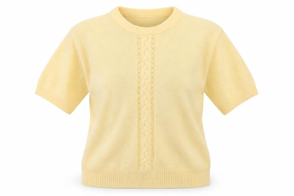 Berkertex Womens Yellow Roll Neck Acrylic Pullover Jumper Size 10 - Size 10-12