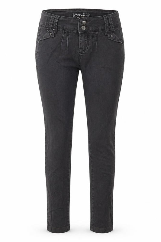 Ice Blue Womens Grey Cotton Skinny Jeans Size 27 in L26 in Regular Zip