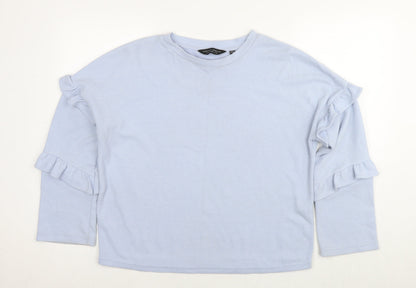 Dorothy Perkins Womens Blue Round Neck Polyester Pullover Jumper Size 10