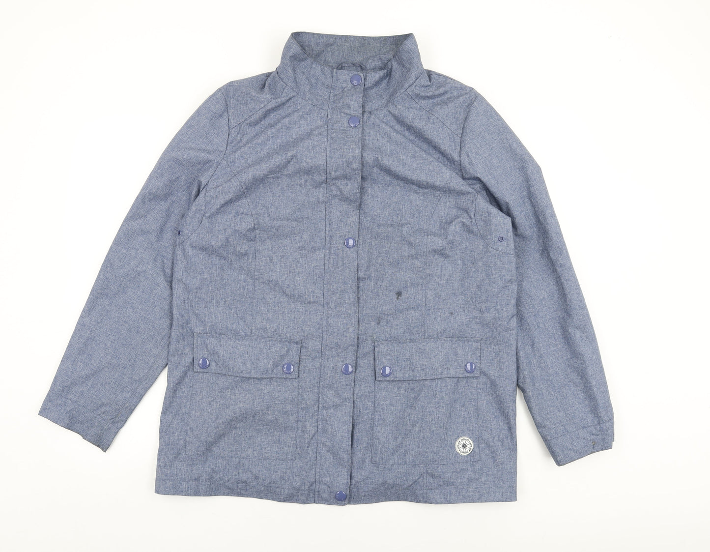 Maine Womens Blue Jacket Coat Size 16 Zip