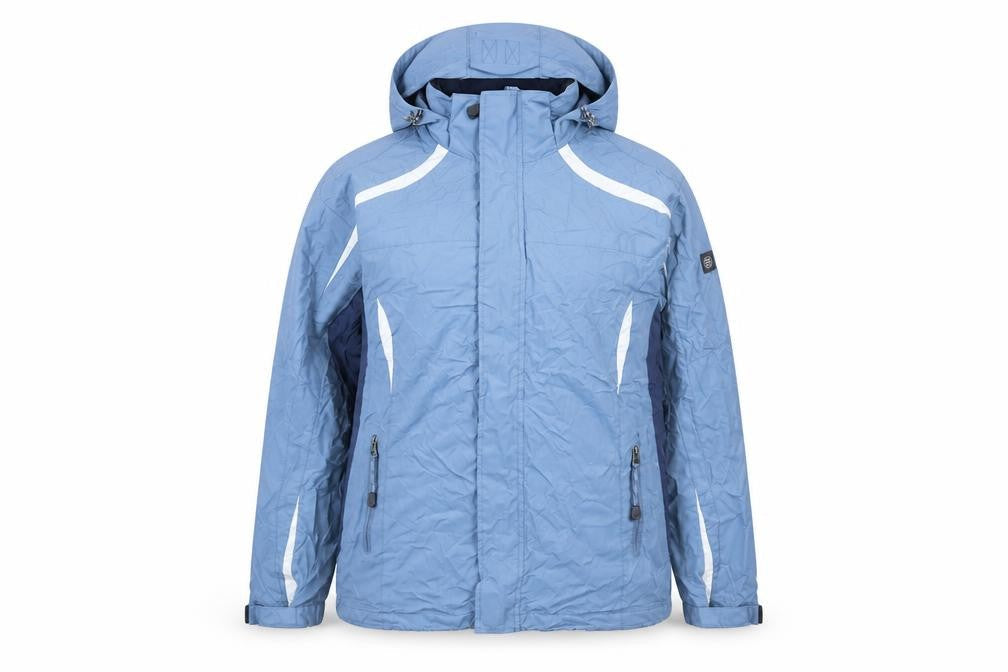 Backswing Womens Blue Rain Coat Coat Size M Zip