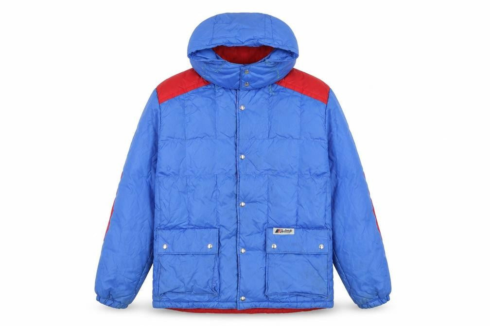 By Blacks Womens Blue Puffer Jacket Coat Size L Zip