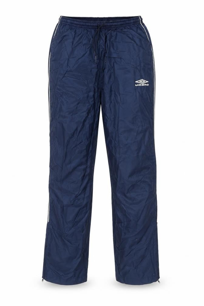 Umbro Girls Blue Nylon Jogger Trousers Size 12 Years L28 in Regular Drawstring