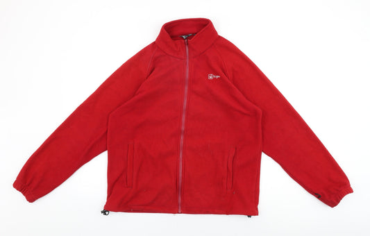 Hi Gear Womens Red Polyester Full Zip Sweatshirt Size S Zip