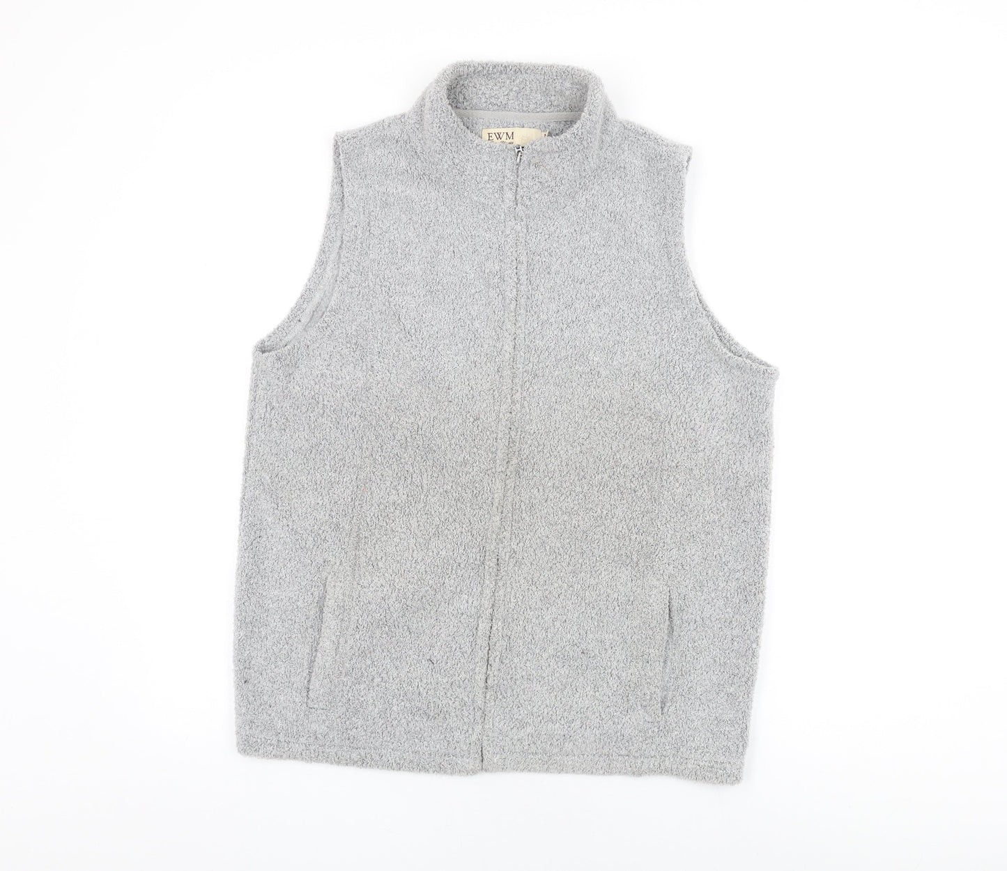 EWM Womens Grey Gilet Jacket Size 14 Zip