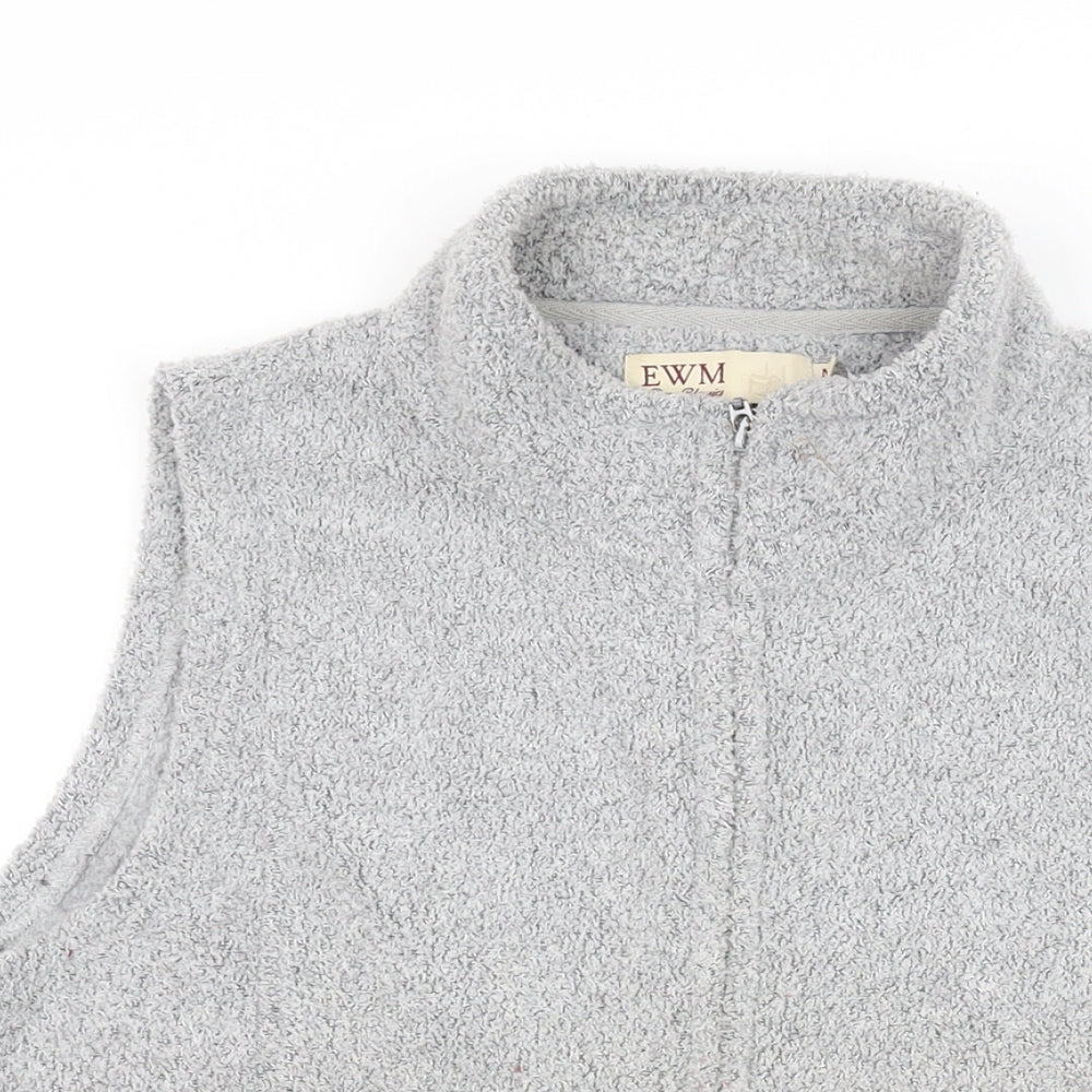 EWM Womens Grey Gilet Jacket Size 14 Zip