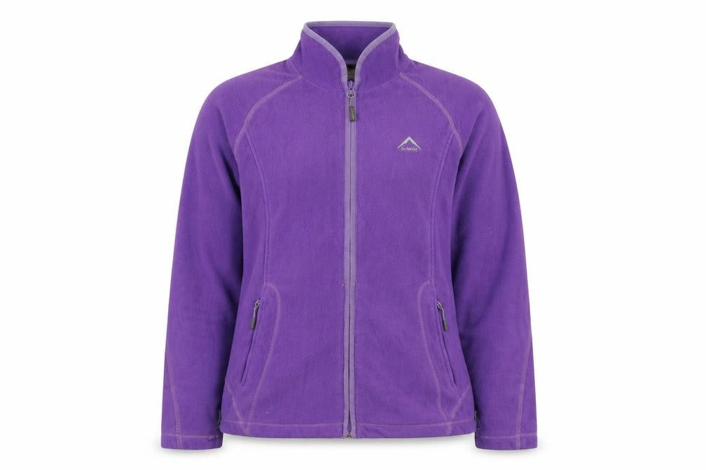 K-Way Womens Purple Polyester Full Zip Sweatshirt Size M Zip