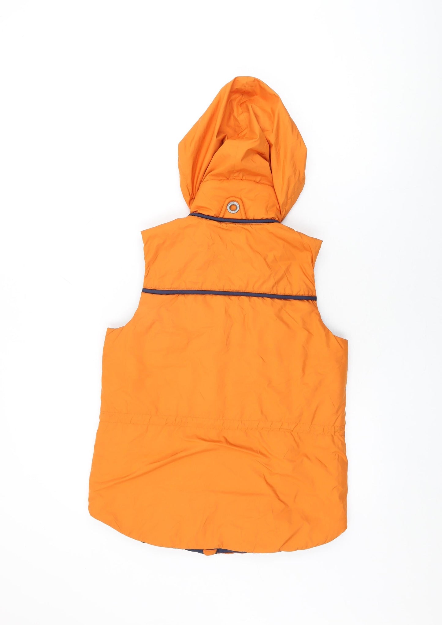 Nautica Womens Orange Gilet Coat Size XS Zip