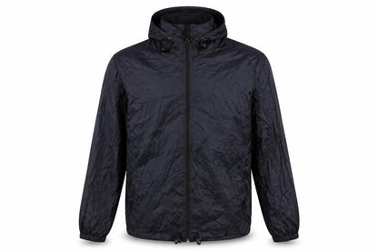 Zantos Mens Black Rain Coat Coat Size M Zip