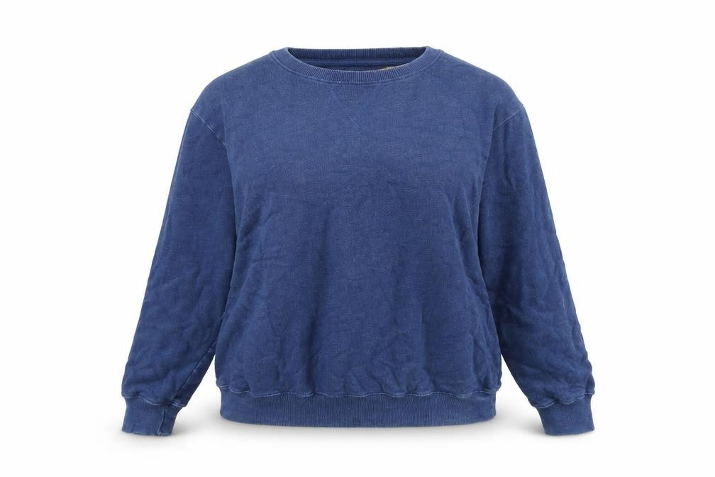 John Lewis Womens Blue Cotton Pullover Sweatshirt Size XL Pullover