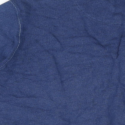 John Lewis Womens Blue Cotton Pullover Sweatshirt Size XL Pullover