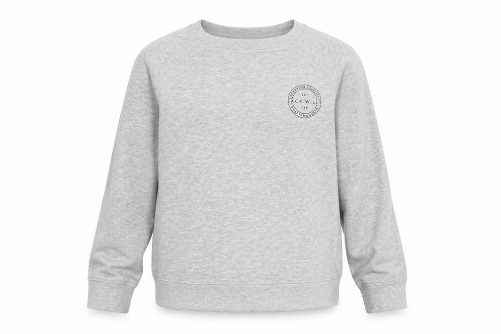 Jack Wills Womens Grey Cotton Pullover Sweatshirt Size 8 Pullover