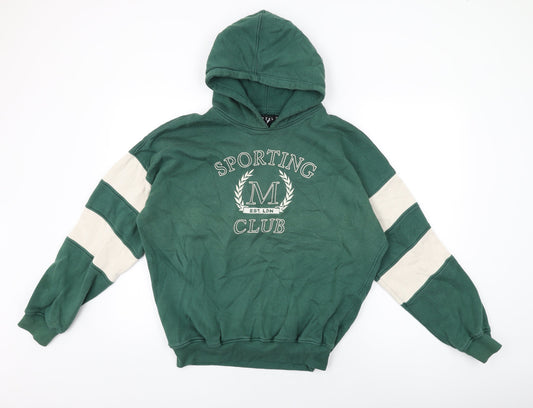 Motel Womens Green Cotton Pullover Hoodie Size XS Pullover - Sporting Club
