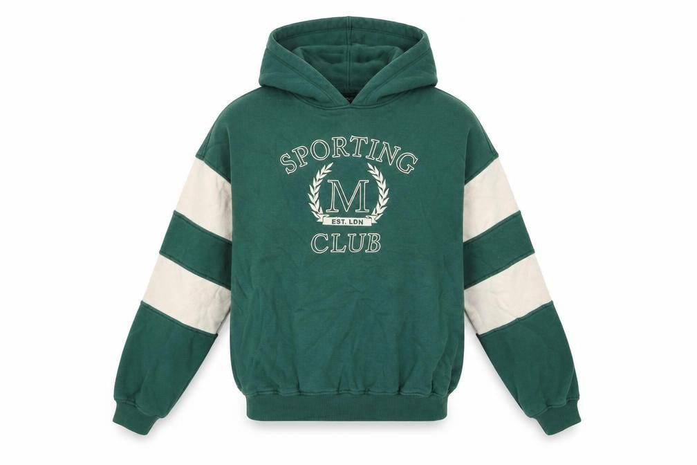 Motel Womens Green Cotton Pullover Hoodie Size XS Pullover - Sporting Club